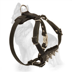 Spiked Leather German-Shepherd Harness for Puppies
