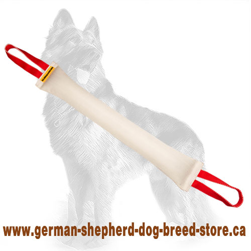 Large Fire Hose German Shepherd Bite Tug with Two Handles