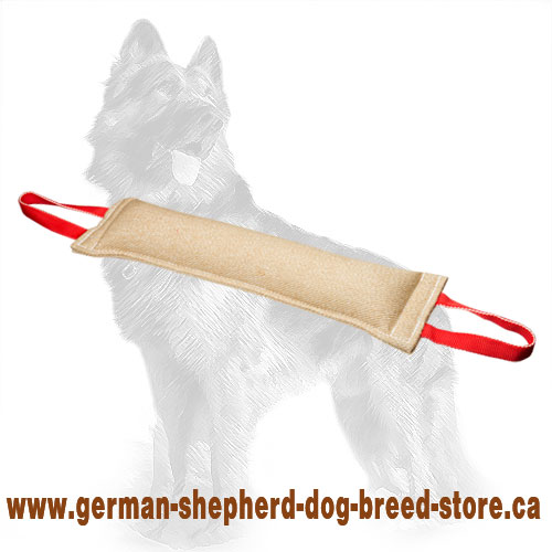 Large Jute German Shepherd Bite Tug with 2 Handles