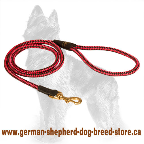 Cord Nylon German Shepherd Leash 2/5 inch Wide