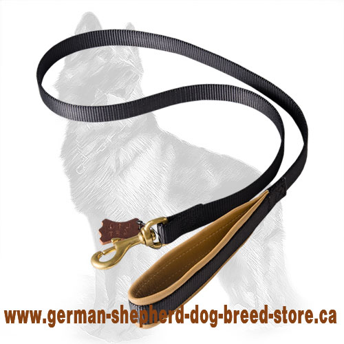 Nylon German Shepherd Leash with Anti-Rubbing Padded Handle