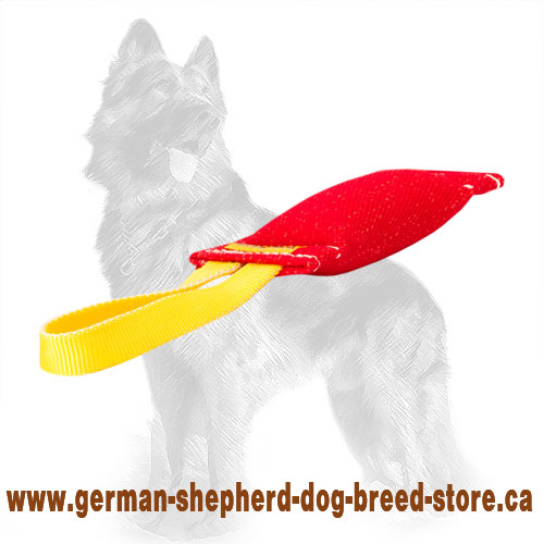 Synthetic French Linen German Shepherd Bite Tug for Puppy Training