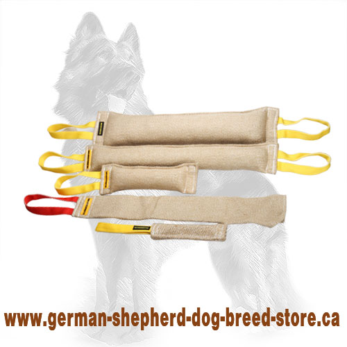 Jute German Shepherd Training Set of 5 Bite Tugs with 1 Item Absolutely Free