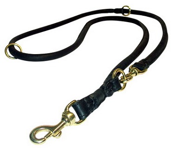 German Shepherd Multifunctional Round Leather Leash