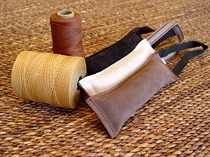 Leather German Shepherd Bite Tug with Handle