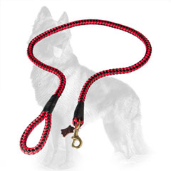 German-Shepherd Nylon Cord Dog Leash with Handle