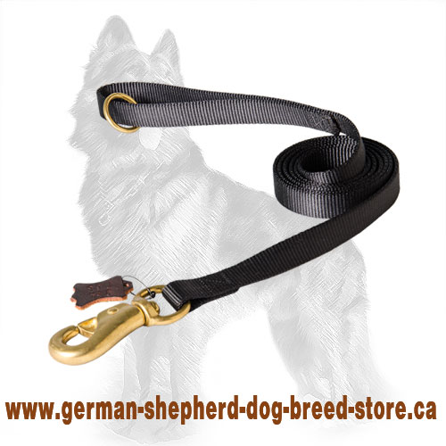German Shepherd Nylon Dog Lead with Super Strong Snap Hook [L98