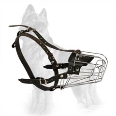 Safe Metal Dog Muzzle for German-Shepherd Breed 