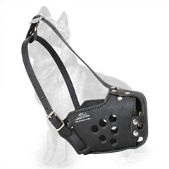 Leather German-Shepherd Muzzle for Daily Walking