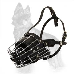 German-Shepherd Metal Cage Muzzle