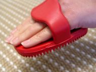 German Shepherd Rubber Brush with Soft Grip